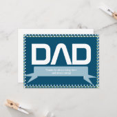 父モダンの日のパパ気にズ カード (正面/裏面インサイチュ)