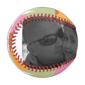 父モダンの日のレトロパターンパパメッセージ写真 野球ボール (正面左)