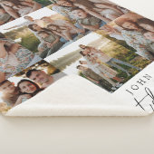 父モダンの日の写パーソナライズされた真ファミリー シェルパブランケット (3/4)