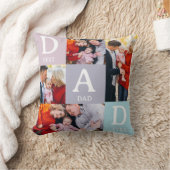 父モダンの日の写真コラージュ クッション (ブランケット)