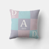 父モダンの日の写真コラージュ クッション (裏面)