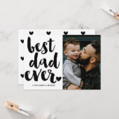 父モダンの日の写真 カード (正面/裏面インサイチュ)