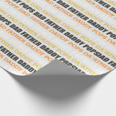 父モダンの日タイポグラフィ ラッピングペーパー (角)