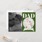 父モダンの日野球とハート カード (正面/裏面インサイチュ)