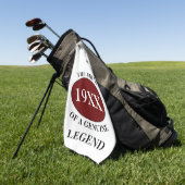 父モノグラムの誕生日凡例任意の年名 ゴルフタオル (グリーン)