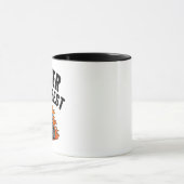 父モーズ最高のおもしろいパパ火炎芝刈り マグカップ (中央)