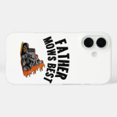 父モーズ最高のおもしろいパパ火炎芝刈り Case-Mate iPhoneケース (裏面 (横))