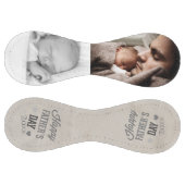 父ユニークの日パーソナライズされた（灰色） ソフトボール (パネル)