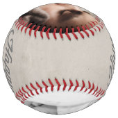 父ユニークの日パーソナライズされた（灰色） ソフトボール (裏面)