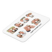 父ユニークの日フォトコラージュ最高のパパ マグネット (左側)