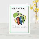 父ユーモアのあるの日の絆 カード (黄色い花)