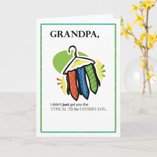 父ユーモアのあるの日の絆 カード (黄色い花)