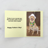 父ユーモアのあるの日 カード (内部)