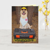 父ユーモアのあるの日 カード (黄色い花)