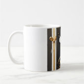 父リフティングベビーシルエット父の日 コーヒーマグカップ (左)