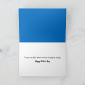 父リラックスの日のハンモックのピクルス カード (内部)