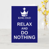 父リラックス日の海軍のブルーカードは何もしない カード (黄色い花)