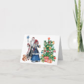 父ロシアの霜とスネグーロチカクリスマス カード (正面)