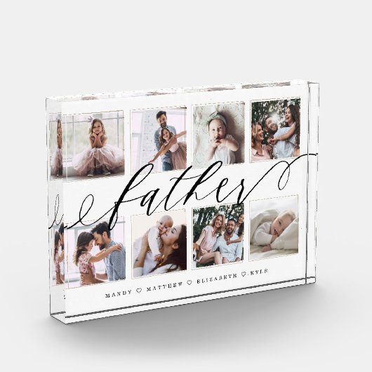 父上への贈与 |父の日の写真コラージュ フォトブロック (左)