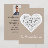 父上カスタム供養 招待状 (正面/裏面)