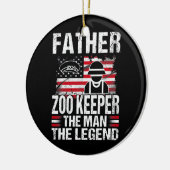 父動物園キーパーザマンザレジェンドレトロUSA セラミックオーナメント (左)