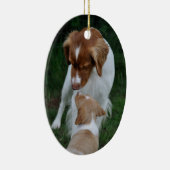 父及び息子のブリッタニーのオーナメント セラミックオーナメント (右)