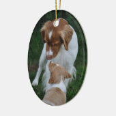 父及び息子のブリッタニーのオーナメント セラミックオーナメント (左)