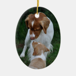 父及び息子のブリッタニーのオーナメント セラミックオーナメント