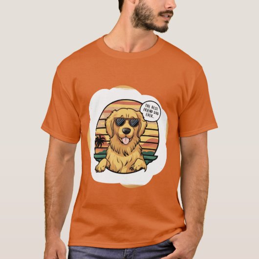 父友犬 父の日 男の子 Tシャツ (正面)