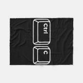 父娘に合うパパシャツをコピー&ペースト フリースブランケット (正面(横))