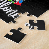 父娘の自閉症は絶対に歩けない ジグソーパズル (側面)