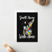 父娘の自閉症は絶対に歩けない ノートカード (正面/裏面インサイチュ)