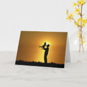 父娘カード カード (黄色い花)