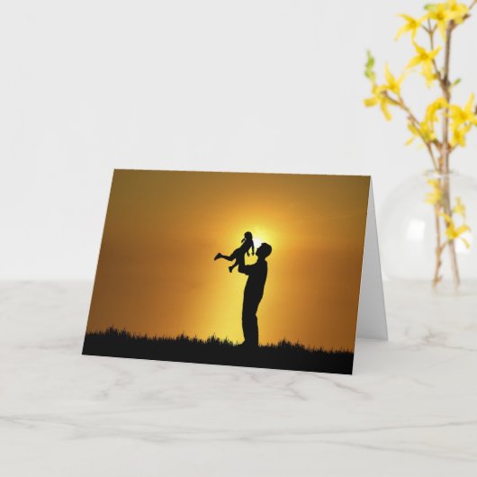 父娘カード カード (黄色い花)