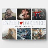 父娘ハートフォトグリッドコラージュ フォトプラーク (正面)