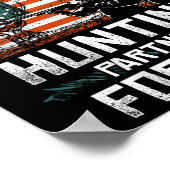 父娘狩りパートナー米国国旗 ポスター (角)