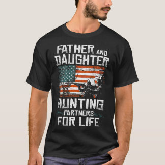 父娘狩りパートナー米国国旗 Tシャツ
