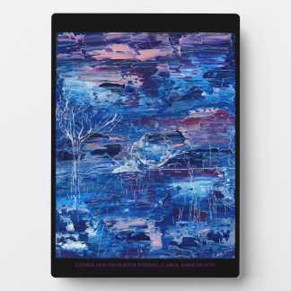 父娘魚釣り フォトプラーク