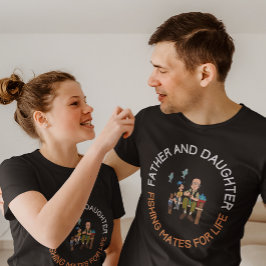 父娘魚釣り Tシャツ