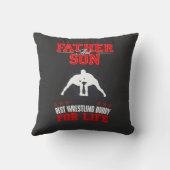 父子レスリング仲間 クッション (裏面)