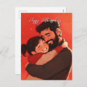 父子保証赤はがき シーズンポストカード (正面/裏面)