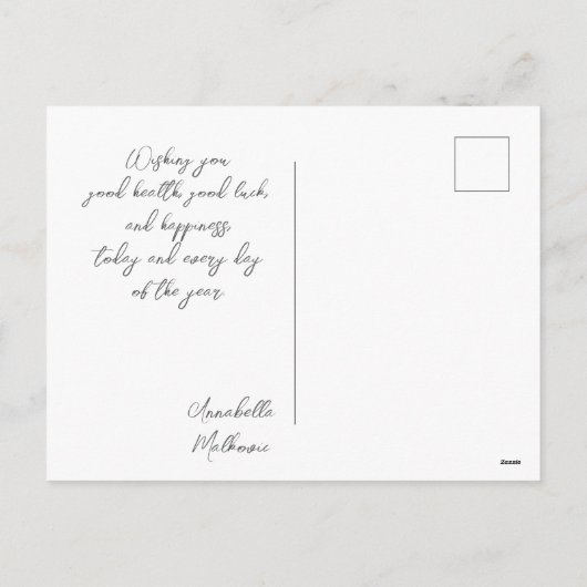 父子保証赤はがき シーズンポストカード (裏面)