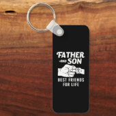 父子友人拳バンプシャツ父の日 キーホルダー (正面)