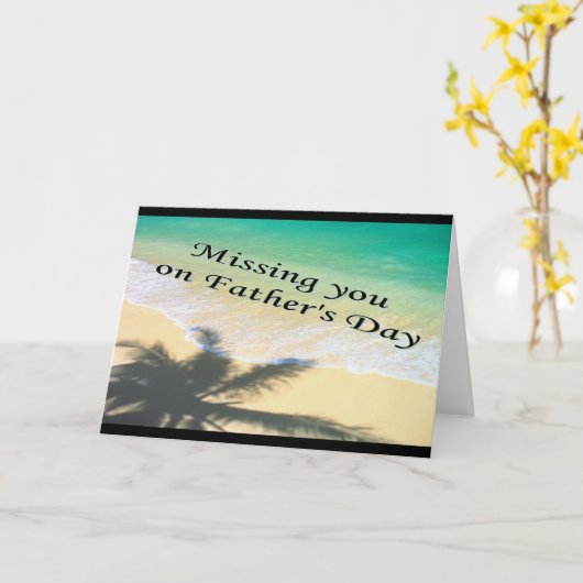 父恋しく思の日のグリーティングカード カード (黄色い花)