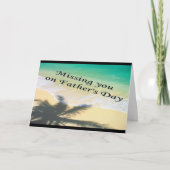 父恋しく思の日のグリーティングカード カード (正面)