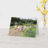 父恋しく思の日の父の子供 カード (黄色い花)