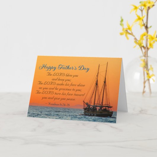 父感動的の日、主よ賛美よ カード (黄色い花)