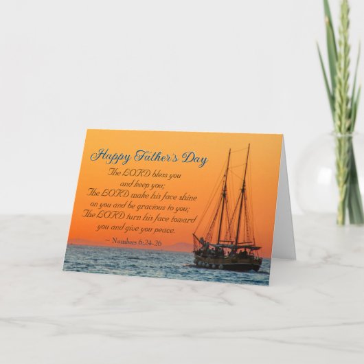 父感動的の日、主よ賛美よ カード (正面)