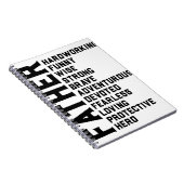 父感動的やる気を起こさせる前向き虫 ノートブック (右側)