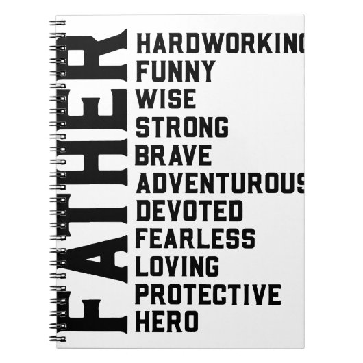 父感動的やる気を起こさせる前向き虫 ノートブック (正面)